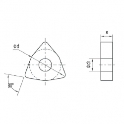Токарная пластина WNGG060404-LHC BU810