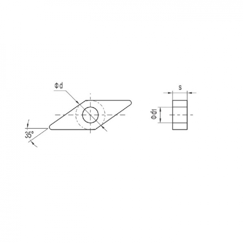 Токарная пластина VNGG160401-LHC BU810